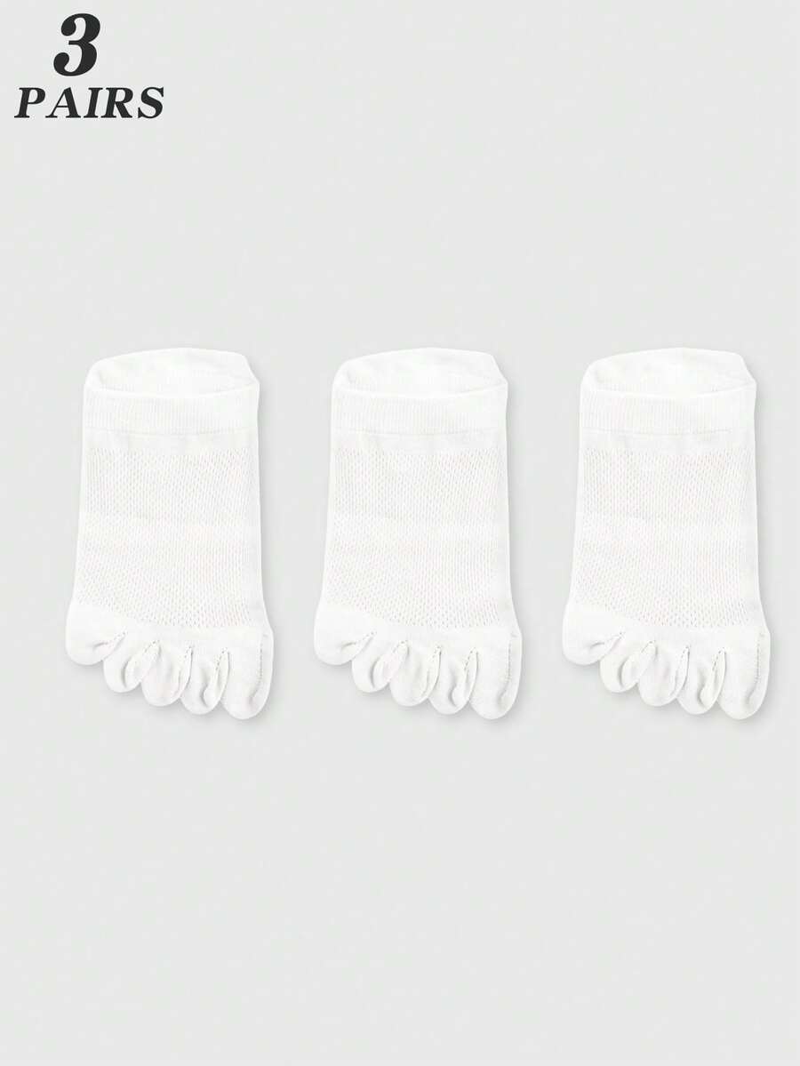 3 Pairs White Mesh Toe Socks F - Ankle Sock Low Cut recensione e prezzo