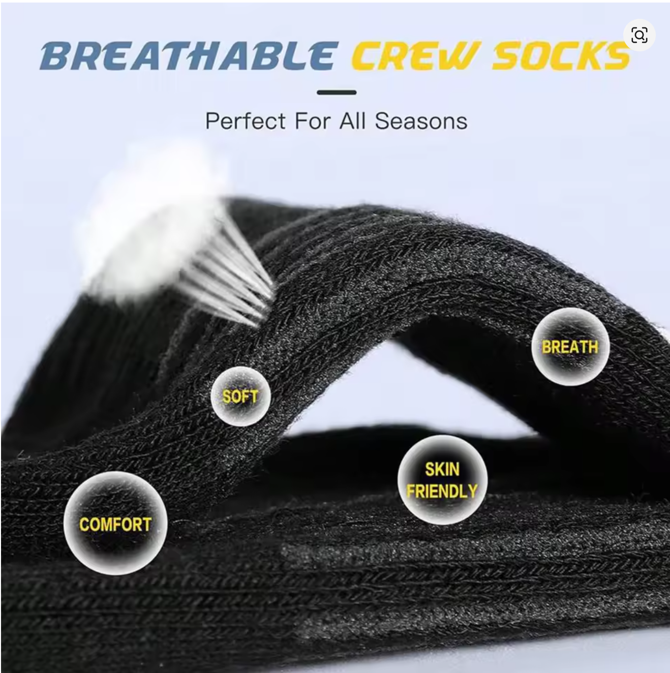 Men's 6 Pairs Pack High Perfor - Cotton Crew Sock Pack recensione e prezzo