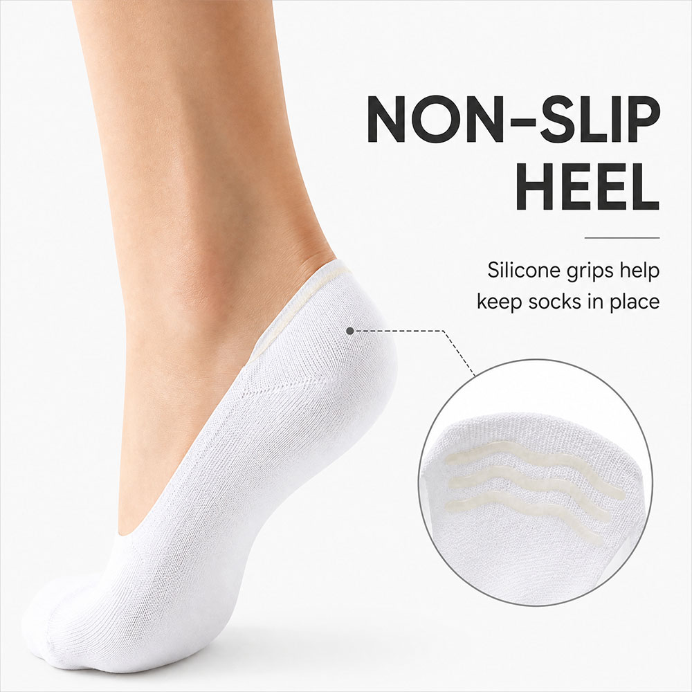 6 Pairs Unisex Cotton No Show  - Invisibility Sock Loafer recensione e prezzo