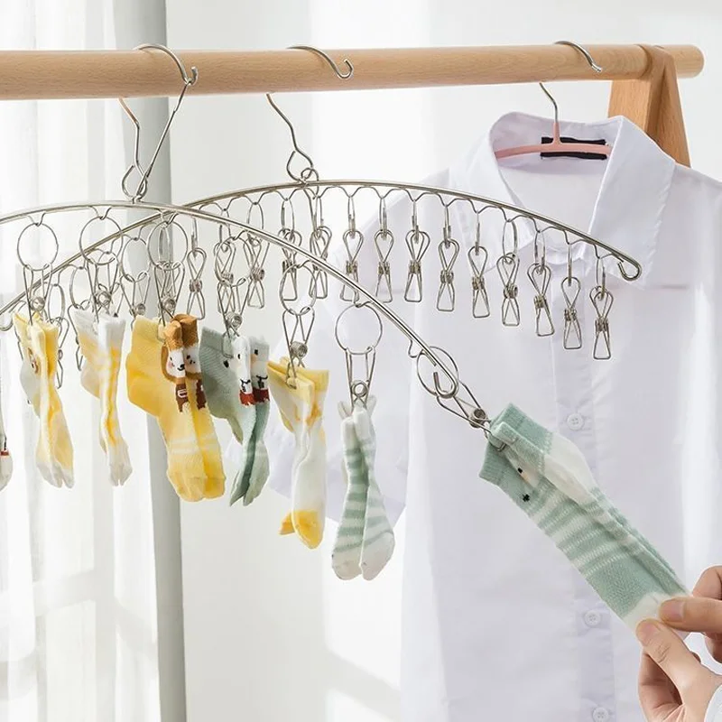 10 Clips Stainless Steel Cloth - Sock Organizer Tray recensione e prezzo