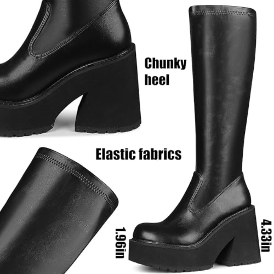 AMINUGAL Womens Elastic Knee H - Knee High Sock Women recensione e prezzo