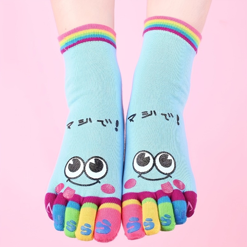 3pairs//Cartoon printed toe so - Toe Sock Split recensione e prezzo