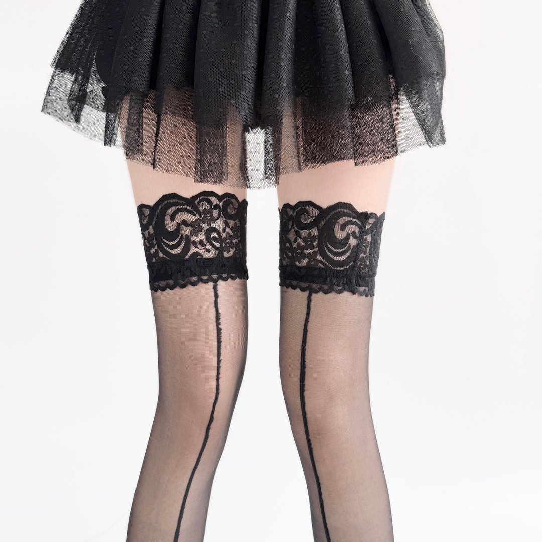 Lace Top Sheer Thigh High Stoc - Thigh High Sock Stay Up recensione e prezzo