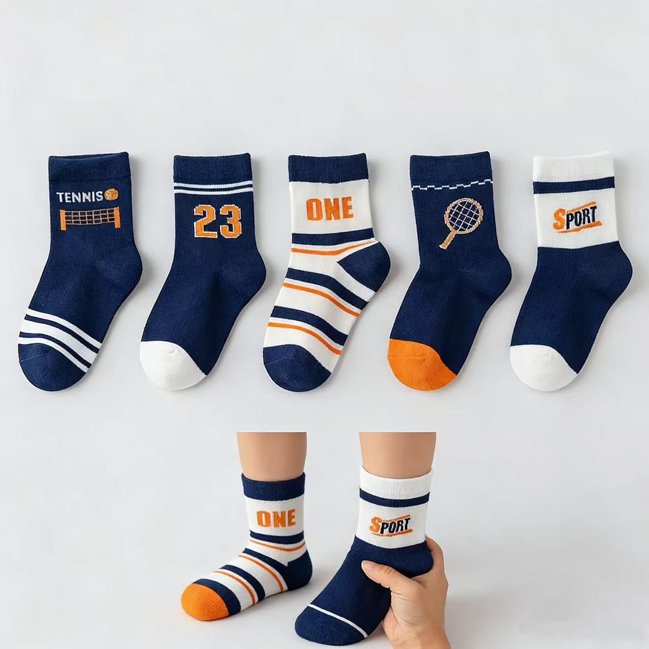 Children's Socks 5-Pack – Boys - Cotton Crew Sock Pack recensione e prezzo