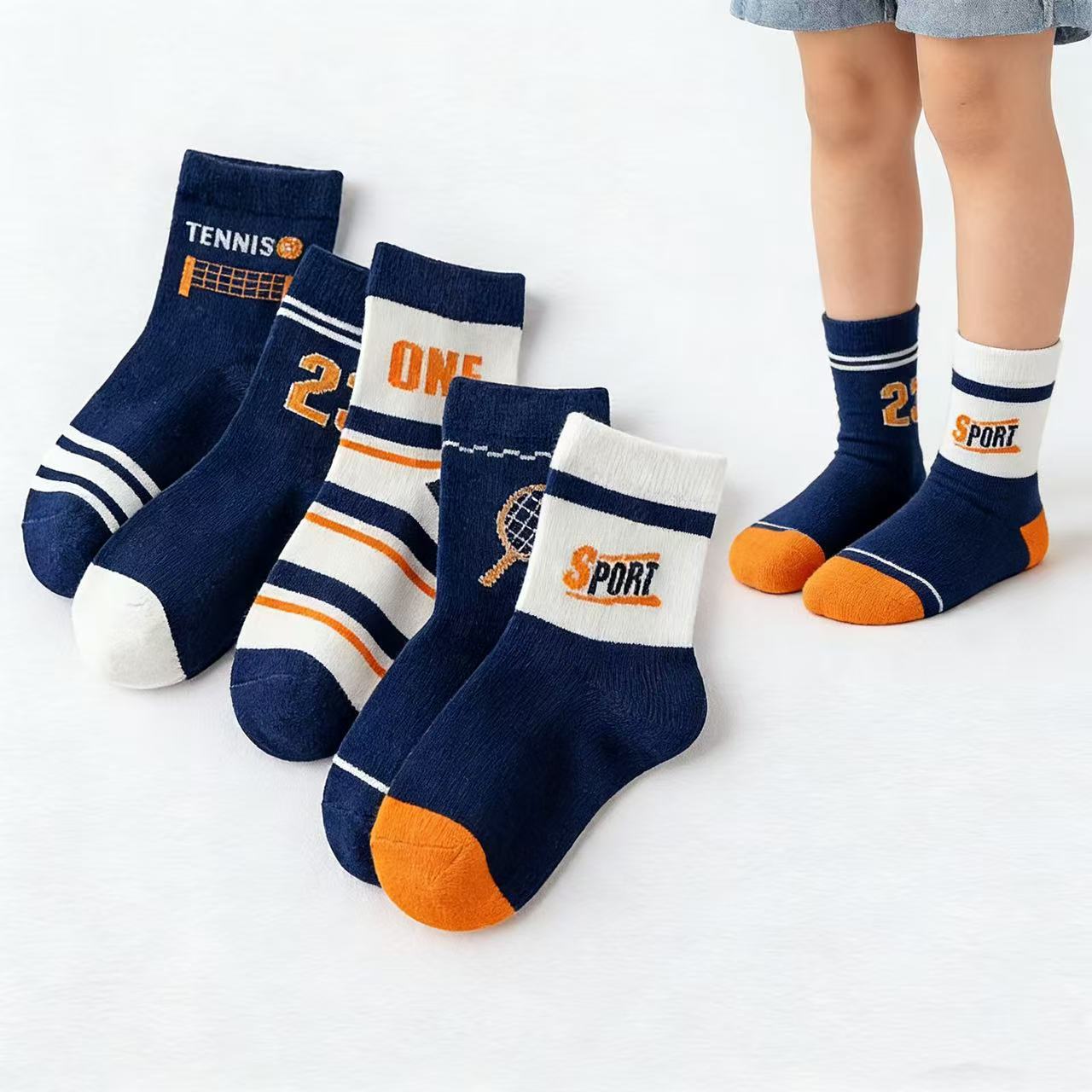 Children's Socks 5-Pack – Boys - Cotton Crew Sock Pack recensione e prezzo