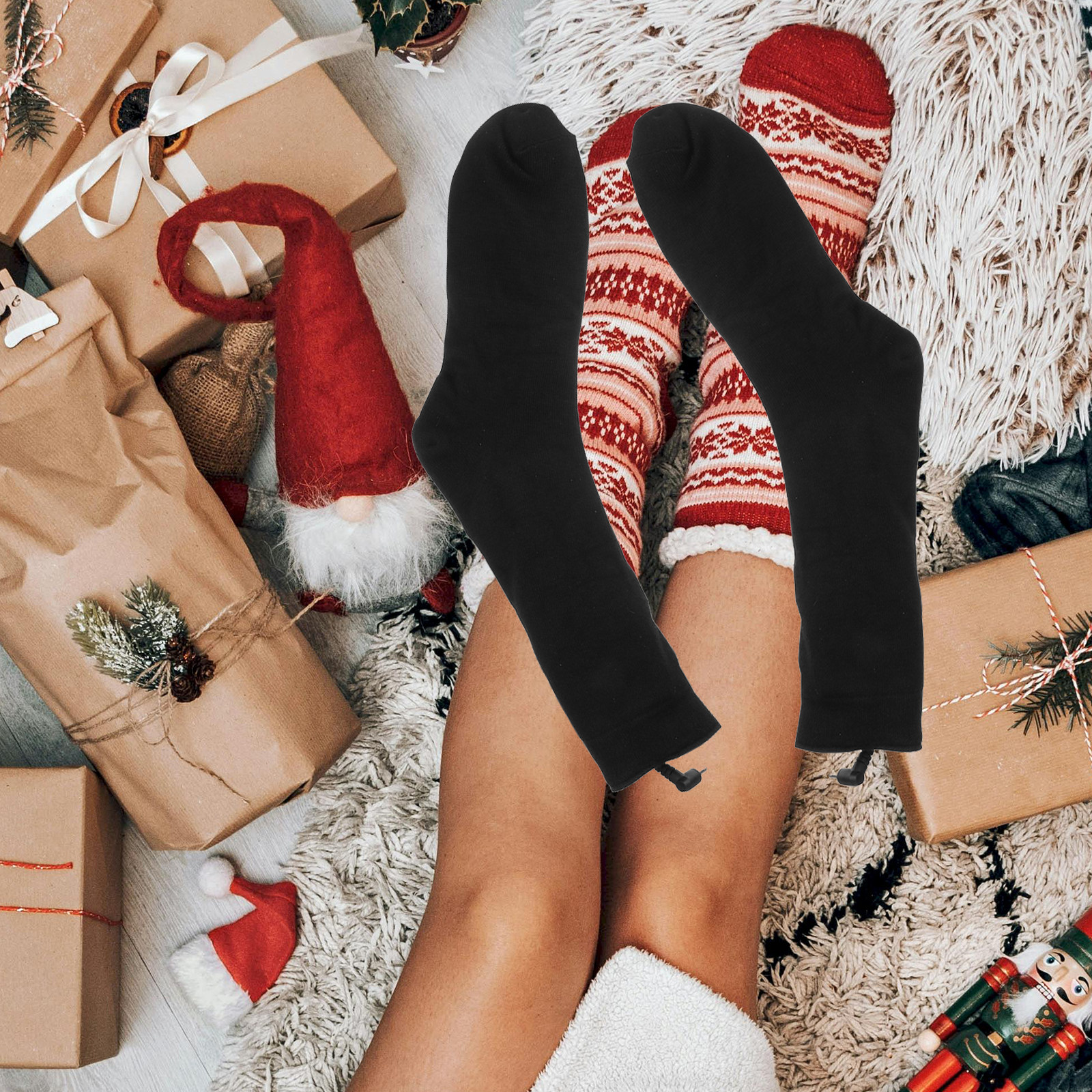 1Pair Battery Heated Socks Ele - Thermal Sock Winter recensione e prezzo
