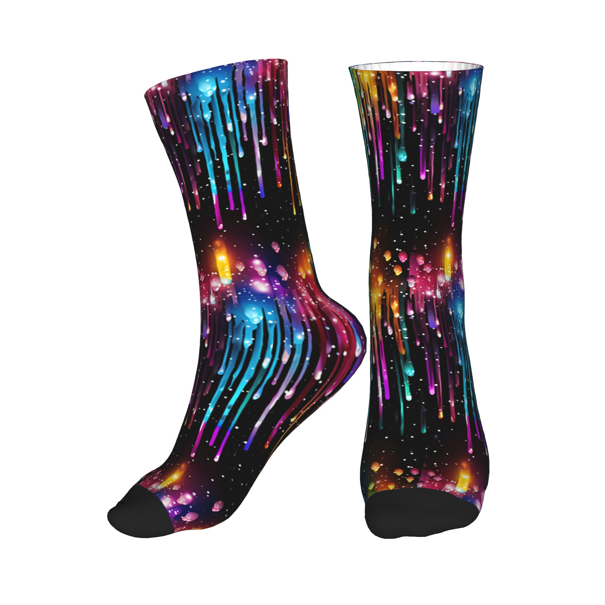 Cute Men's Dripping Rainbow Li - Dress Sock Men recensione e prezzo