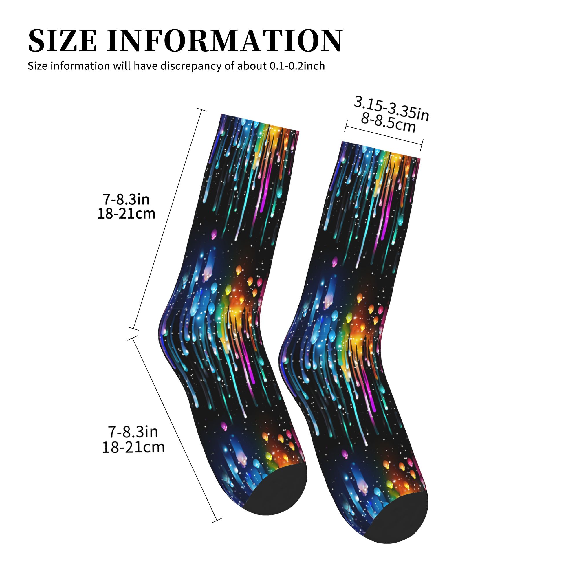 Cute Men's Dripping Rainbow Li - Dress Sock Men recensione e prezzo