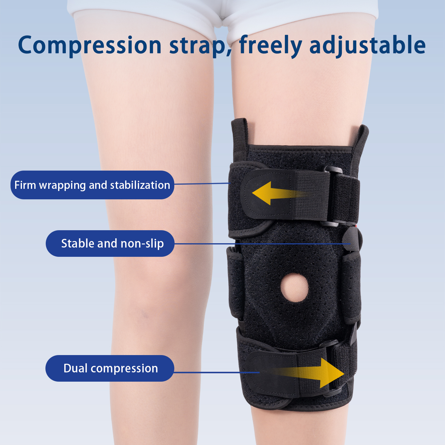 Adjustable knee sleeve with la - Compression Sleeve Calf recensione e prezzo