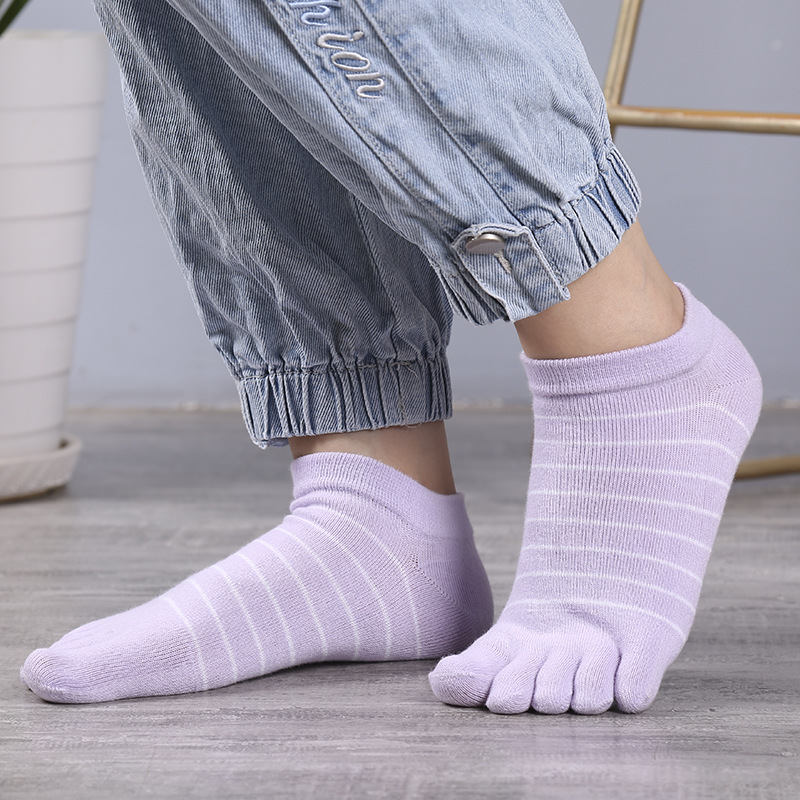 1/5 Pairs Women Striped Five T - Ankle Sock Low Cut recensione e prezzo