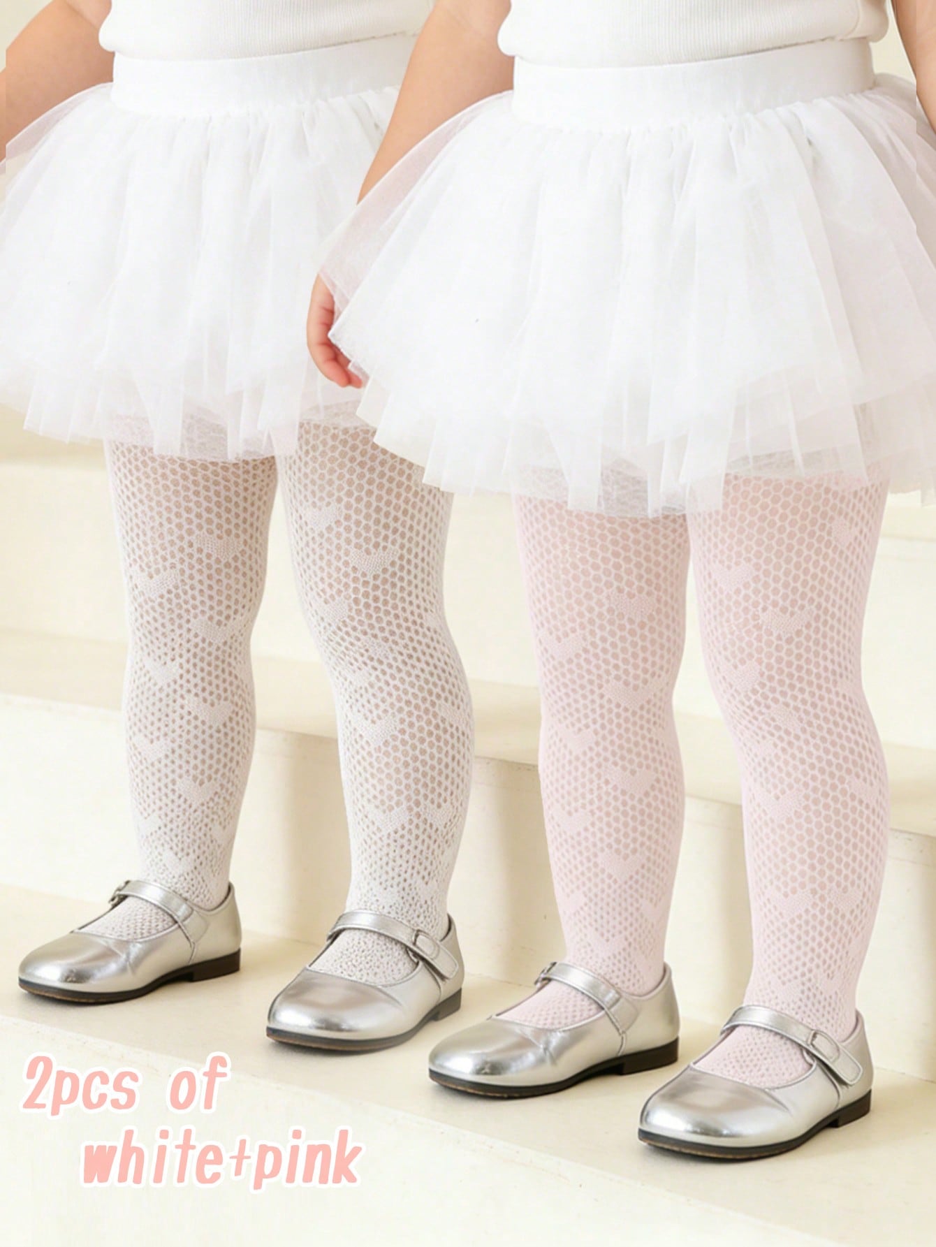2Pcs Toddler Girls Heart Patte - Tights Pantyhose Sheer recensione e prezzo