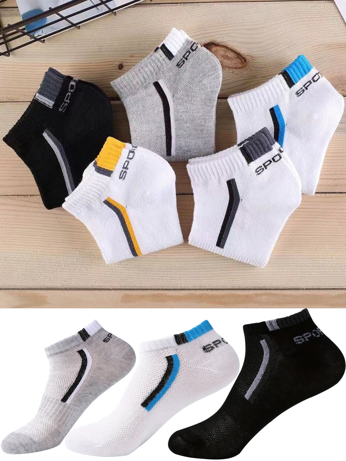 5/40 Pairs Mens Ankle Boat Soc - Ankle Sock Low Cut recensione e prezzo
