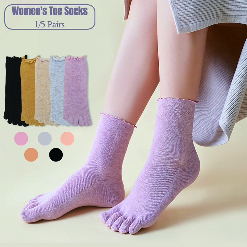 1/5 Pairs Cotton Women Five Fi - Toe Sock Split recensione e prezzo