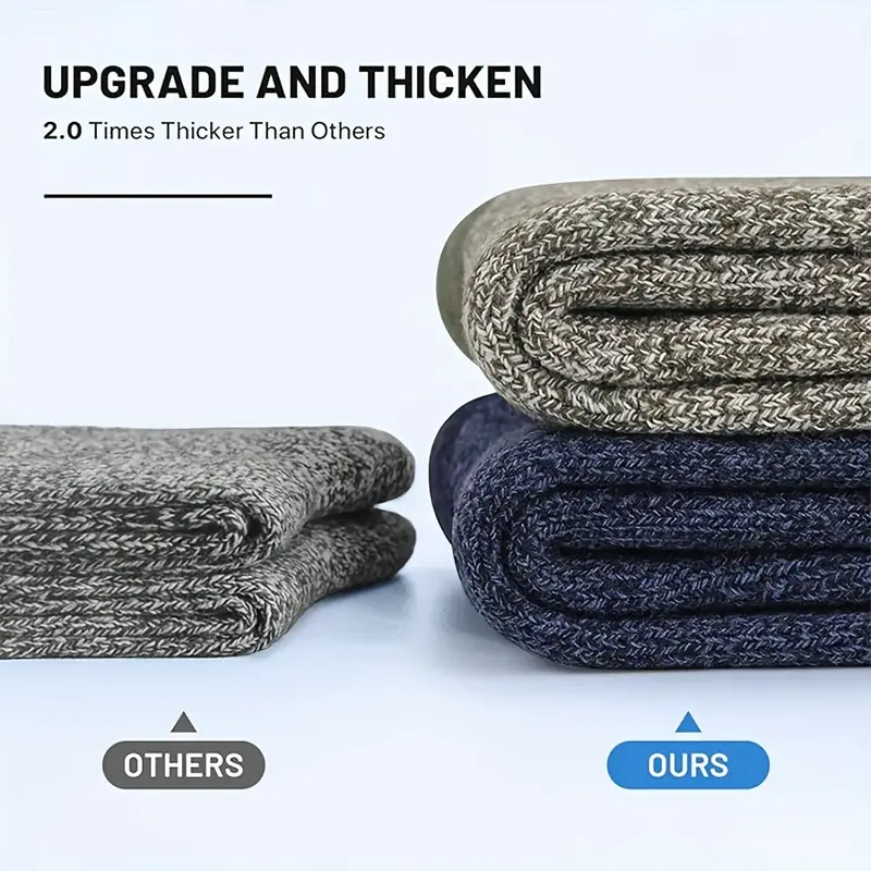 5 Pairs Merino Wool Socks For  - Wool Hiking Sock recensione e prezzo