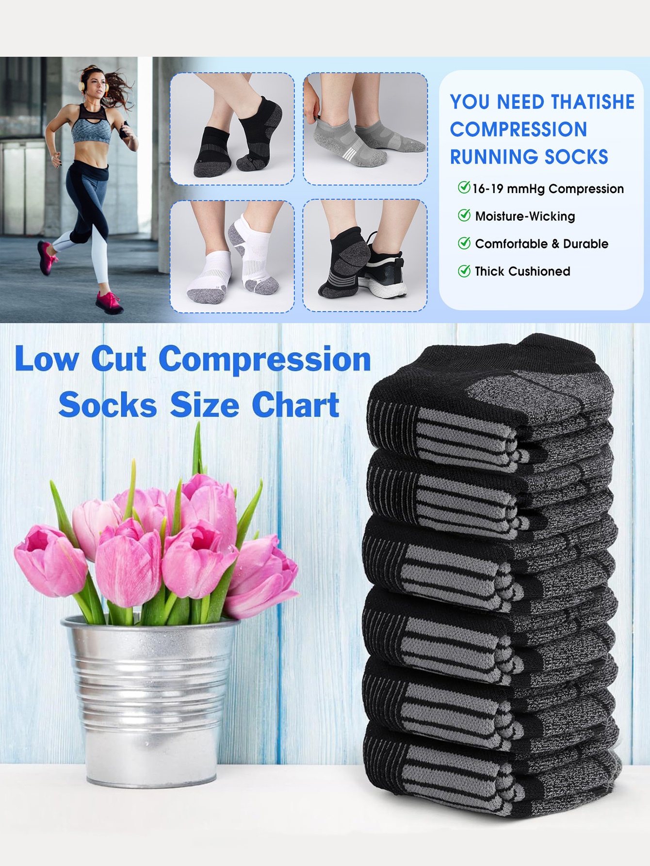 Men's Ankle Socks 6/12 Pairs B - Ankle Sock Low Cut recensione e prezzo