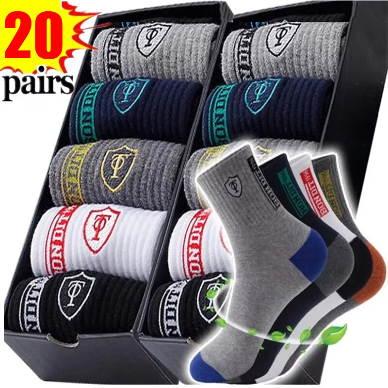 Men's 20-Pack Premium Thermal  - Cotton Crew Sock Pack recensione e prezzo