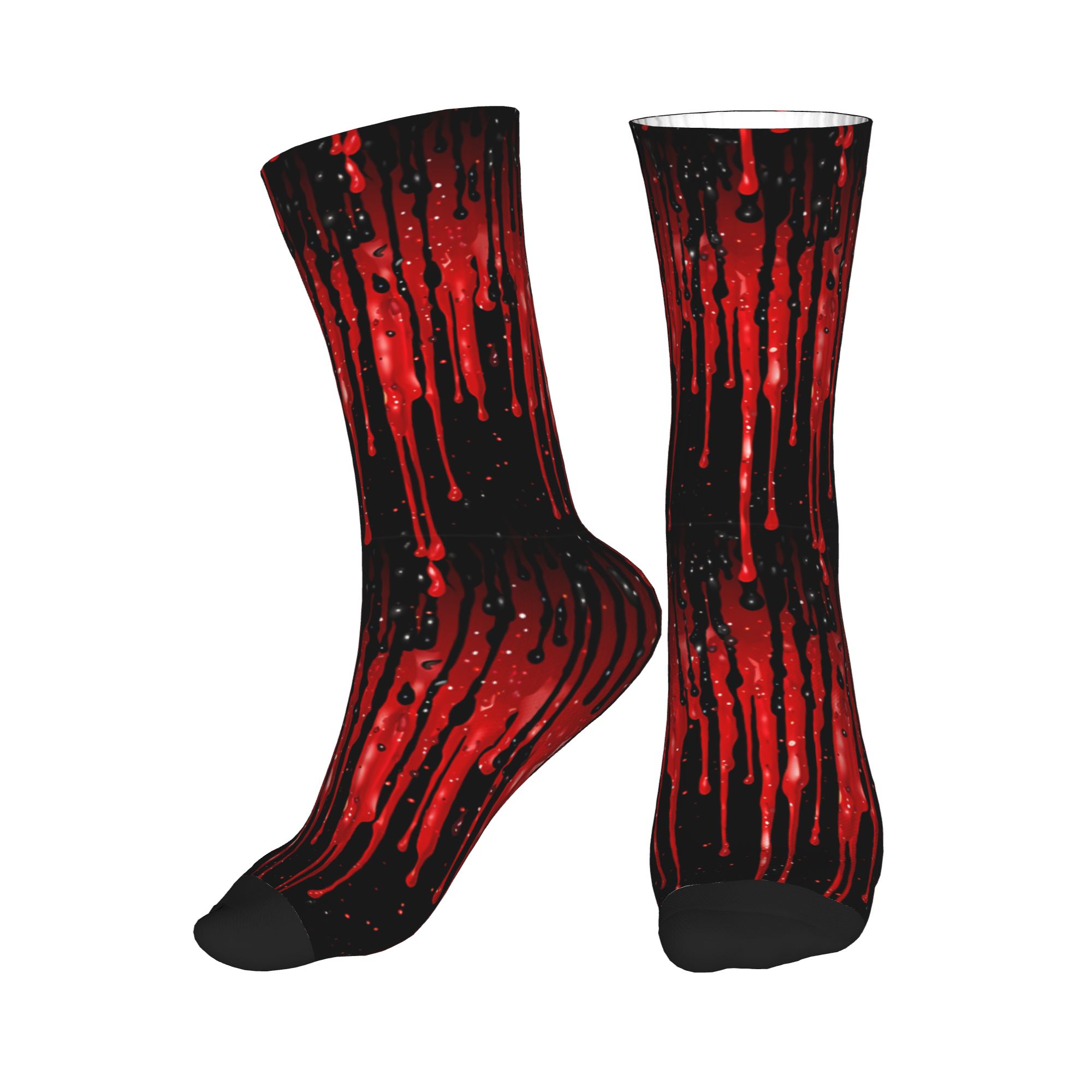 Dripping Red Liquid Pattern  M - Dress Sock Men recensione e prezzo