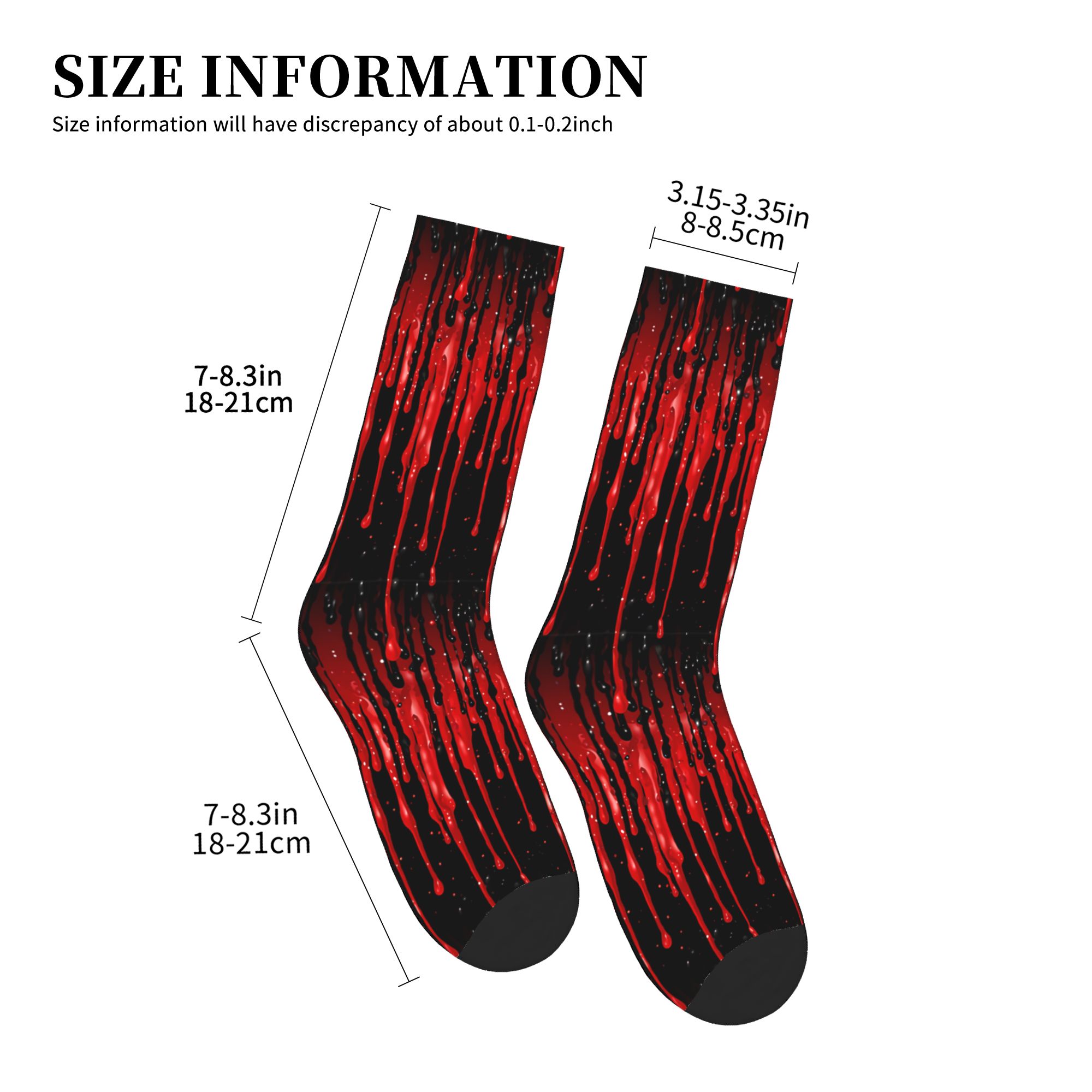 Dripping Red Liquid Pattern  M - Dress Sock Men recensione e prezzo