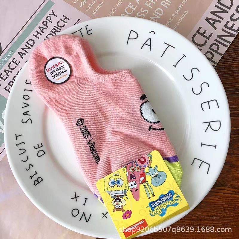 4PCS Hot Cute SpongeBob Square - Invisibility Sock Loafer recensione e prezzo