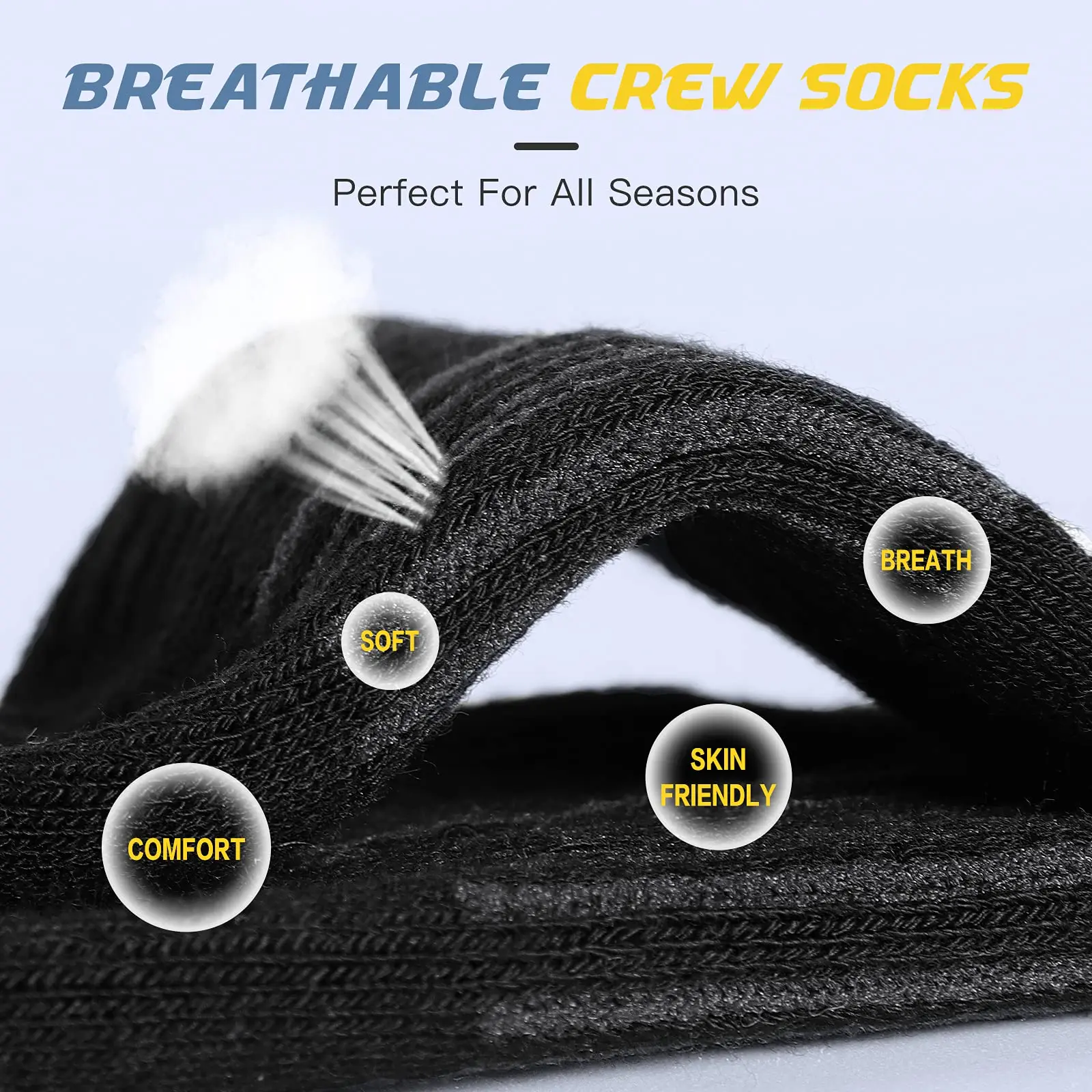 6 Pairs Men's Cushioned Crew S - Cotton Crew Sock Pack recensione e prezzo