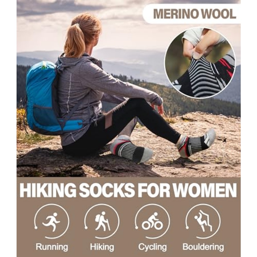 LANLEO Merino Wool Ankle Runni - Wool Hiking Sock recensione e prezzo