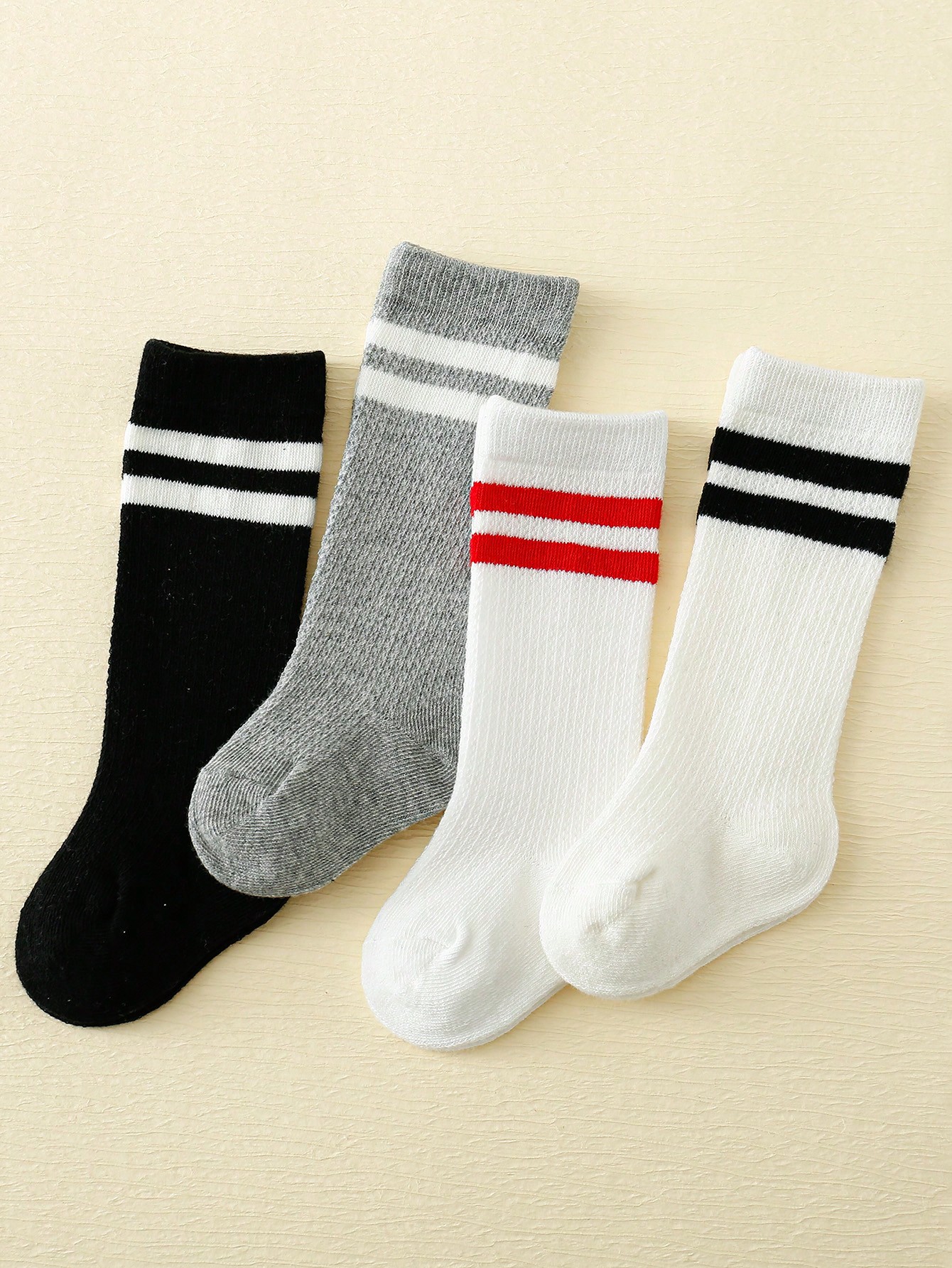 4-Pack Baby Toddler Striped Cr - Cotton Crew Sock Pack recensione e prezzo