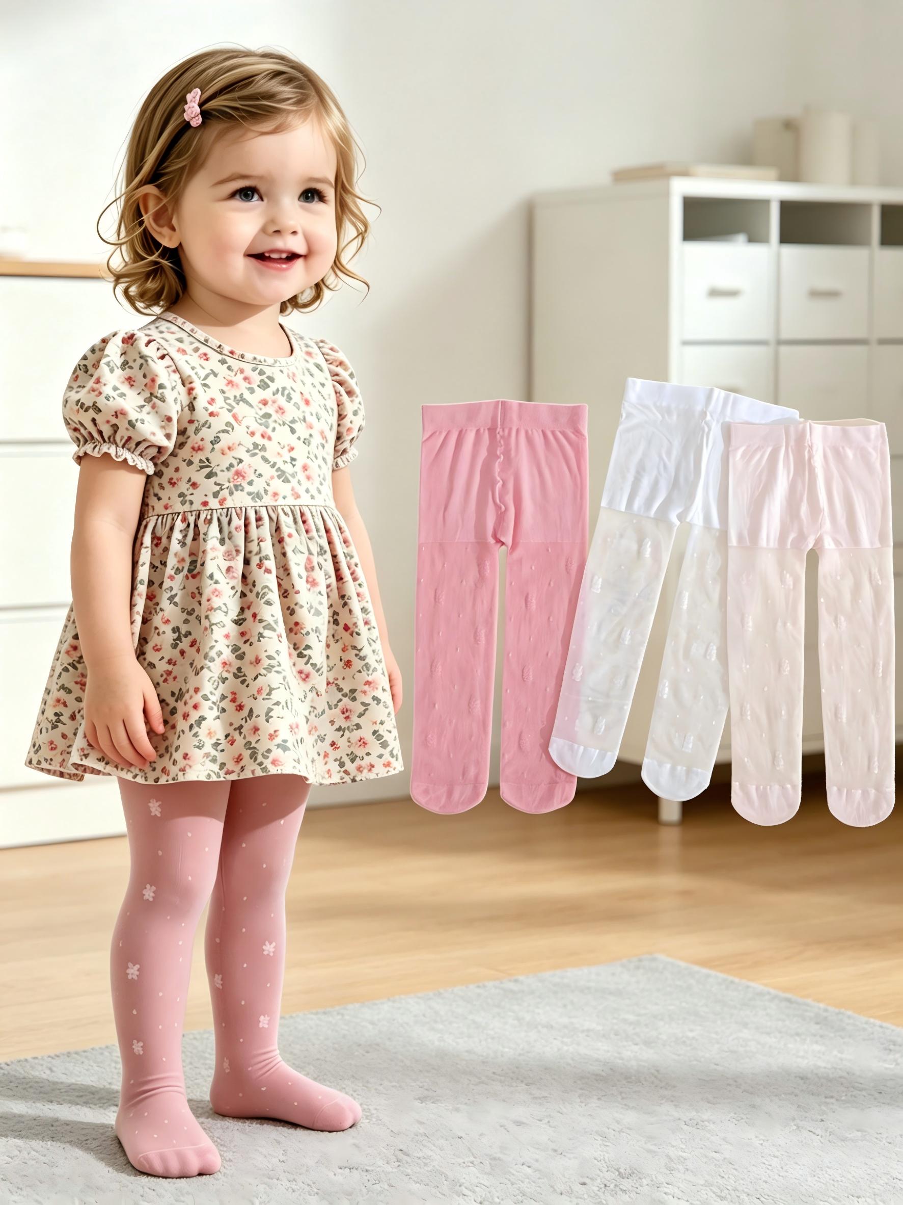 3Pack Toddler Girls Floral Pri - Tights Pantyhose Sheer recensione e prezzo