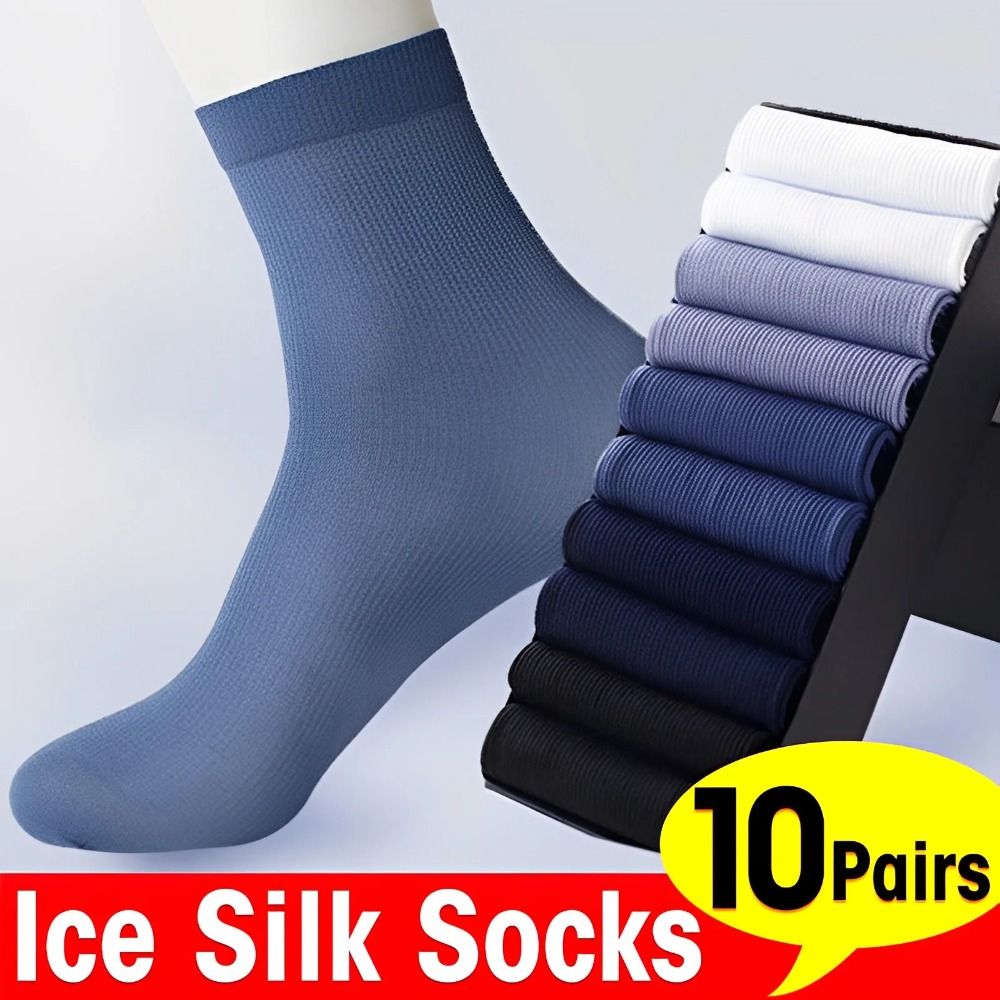 10Pairs Fashion Breathable Men - Silk Sock Bamboo recensione e prezzo