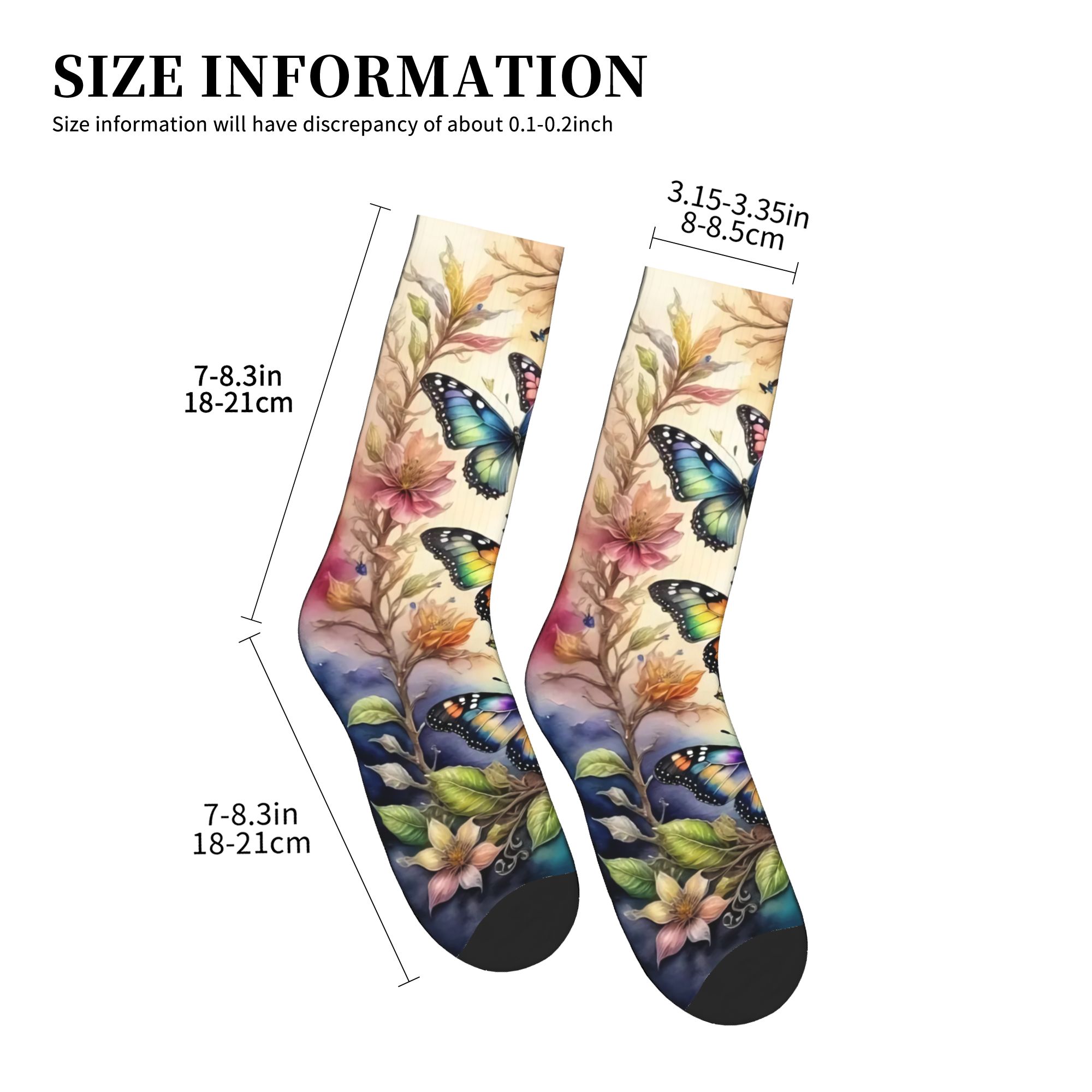 Colorful Butterflies and Flowe - Dress Sock Men recensione e prezzo