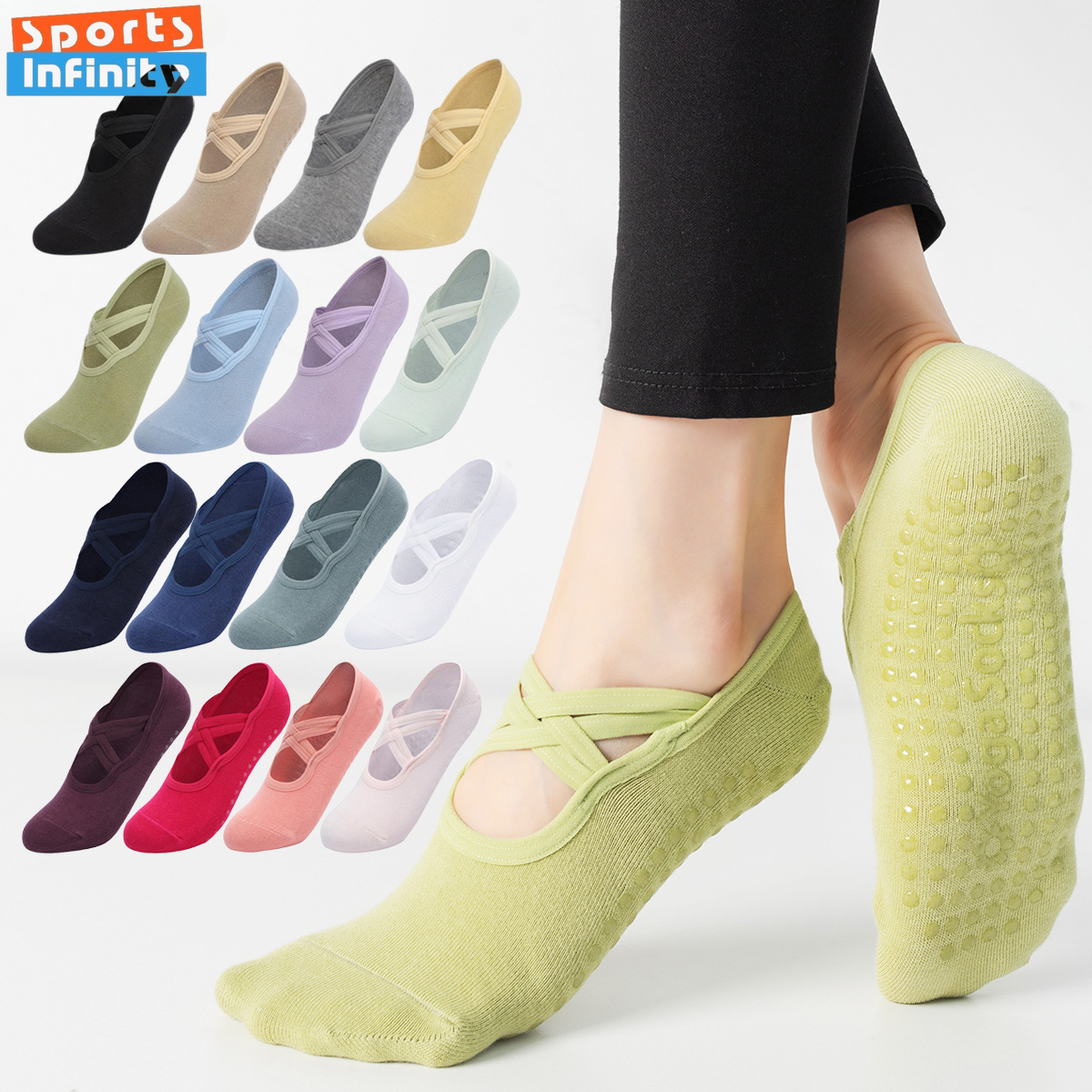 Fashion Cross Straps Backless  - Grip Sock Yoga recensione e prezzo