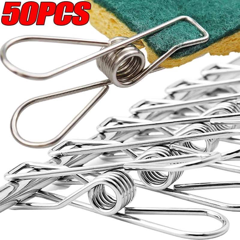 10/50PCS Stainless Steel Clips - Sock Organizer Tray recensione e prezzo