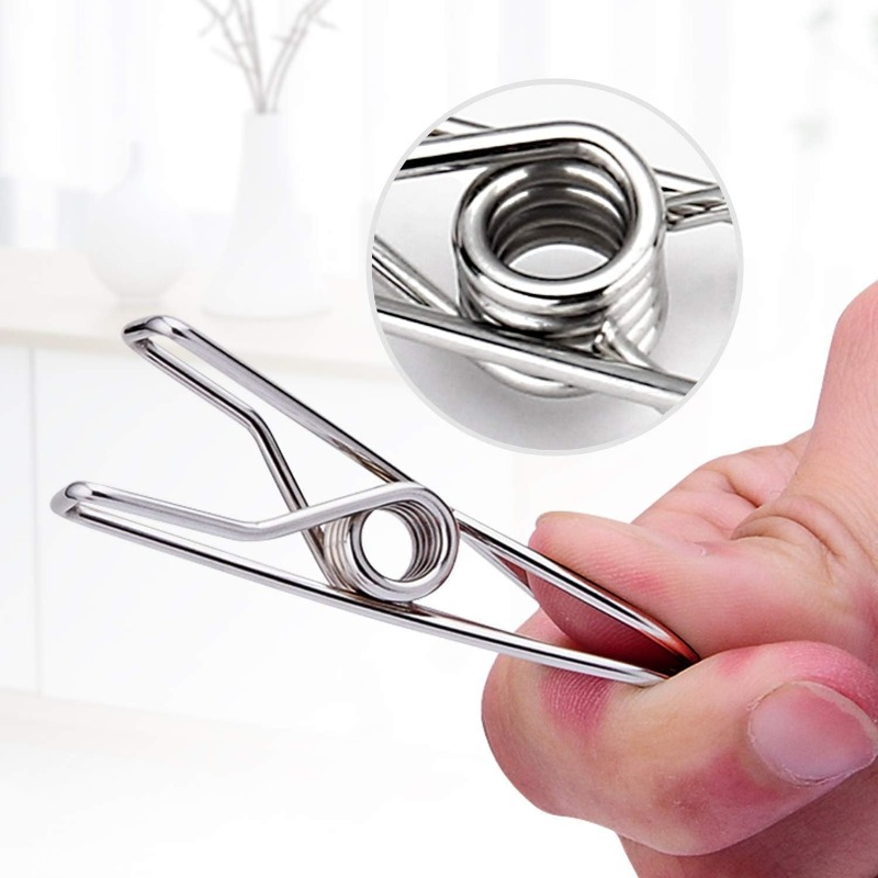 10/50PCS Stainless Steel Clips - Sock Organizer Tray recensione e prezzo
