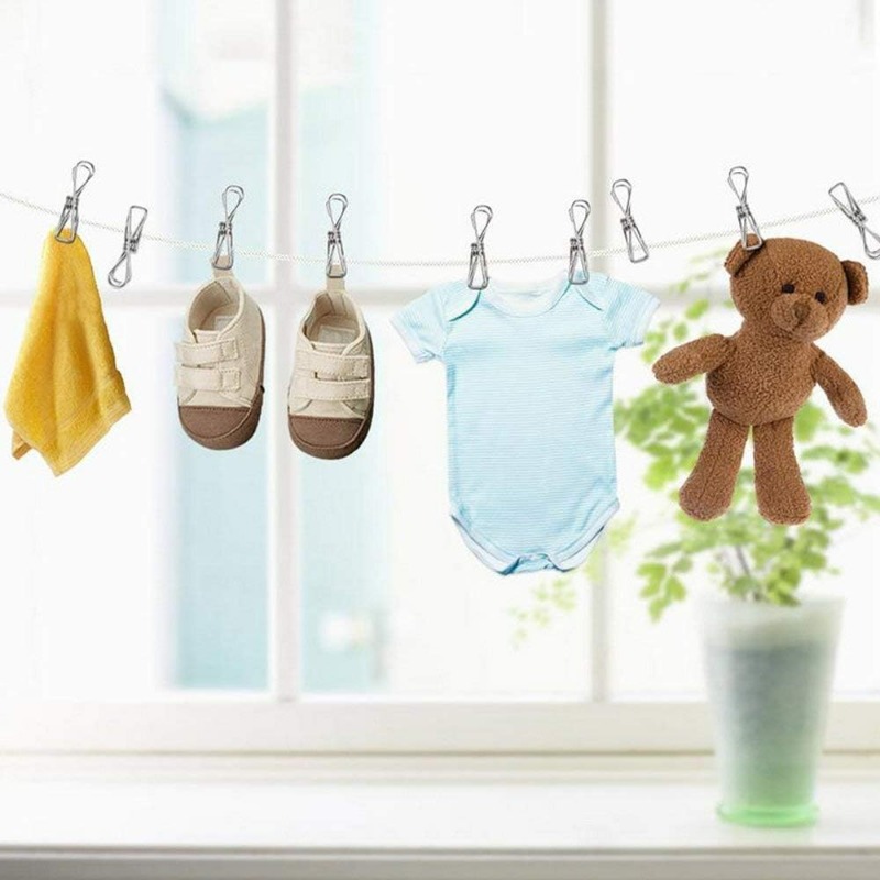 10/50PCS Stainless Steel Clips - Sock Organizer Tray recensione e prezzo