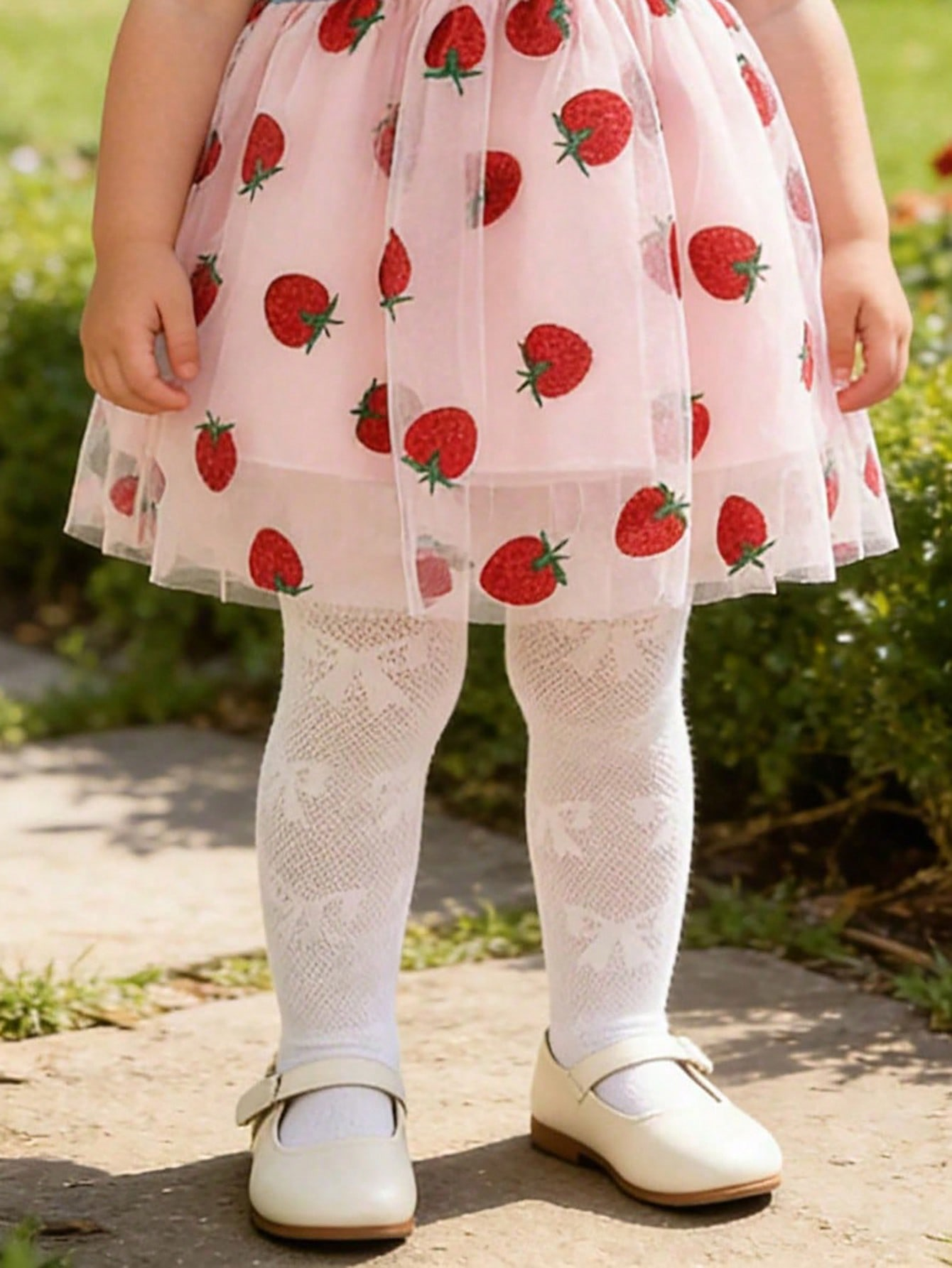 3/1 Pcs Girls White Bow Print  - Tights Pantyhose Sheer recensione e prezzo