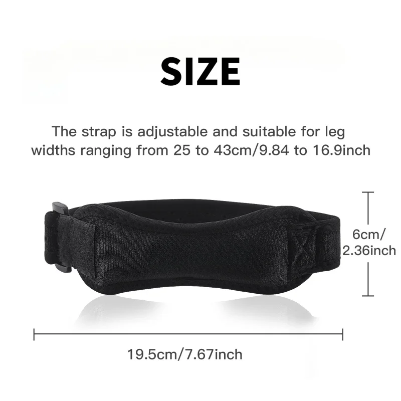 1PCS  Knee Patellar Tendon Kne - Compression Sleeve Calf recensione e prezzo