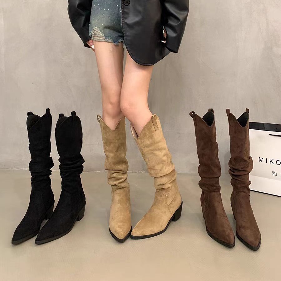 Long boots 2026 French retro c - Knee High Sock Women recensione e prezzo