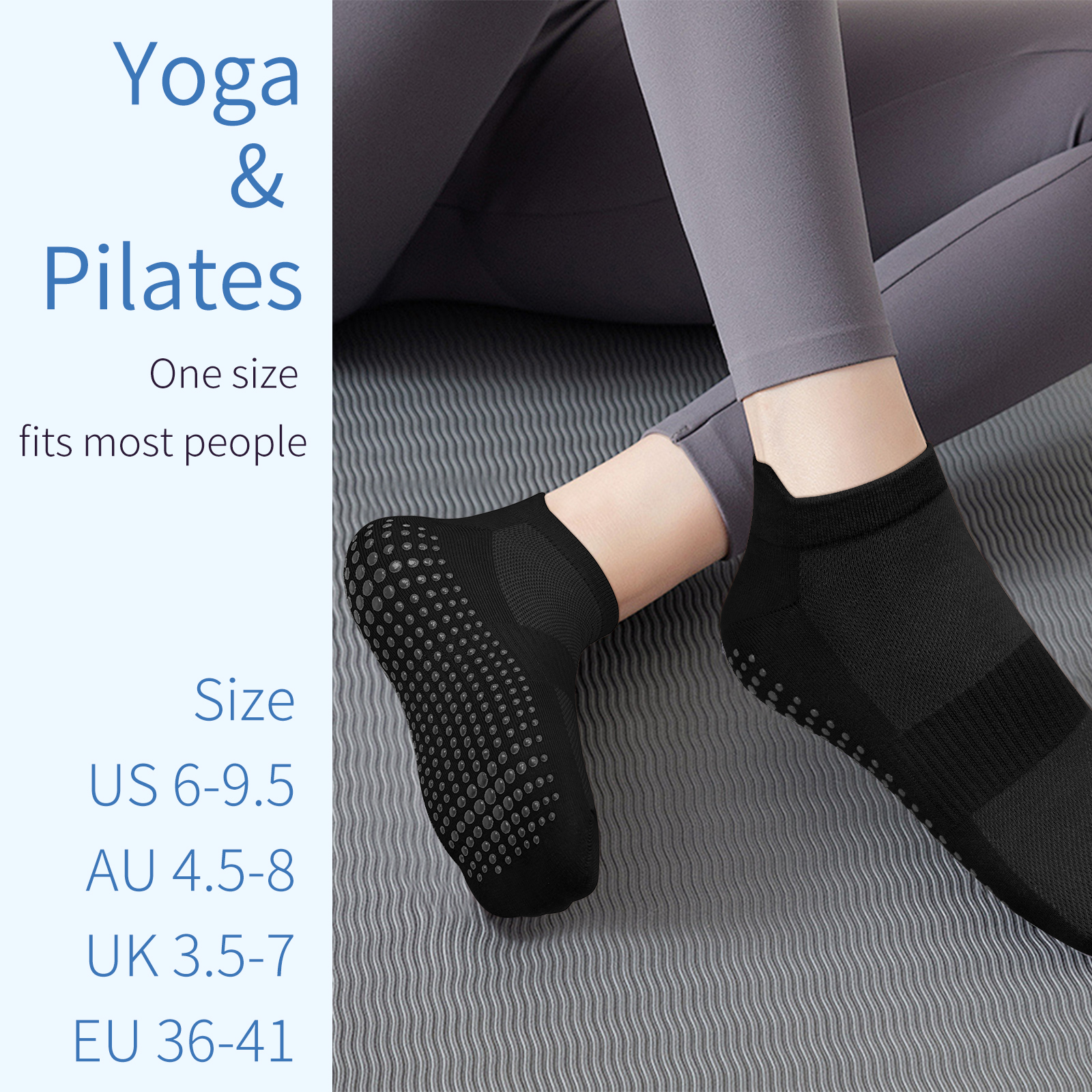 3 Pairs Yoga Socks Women Cotto - Grip Sock Yoga recensione e prezzo