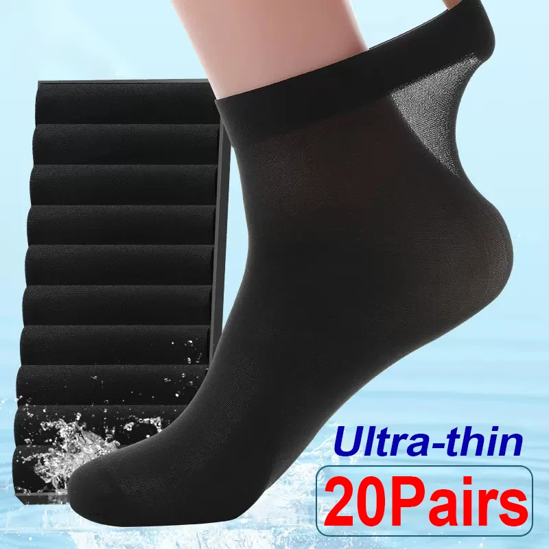 Men Ice Silk Socks Summer Spri - Silk Sock Bamboo recensione e prezzo