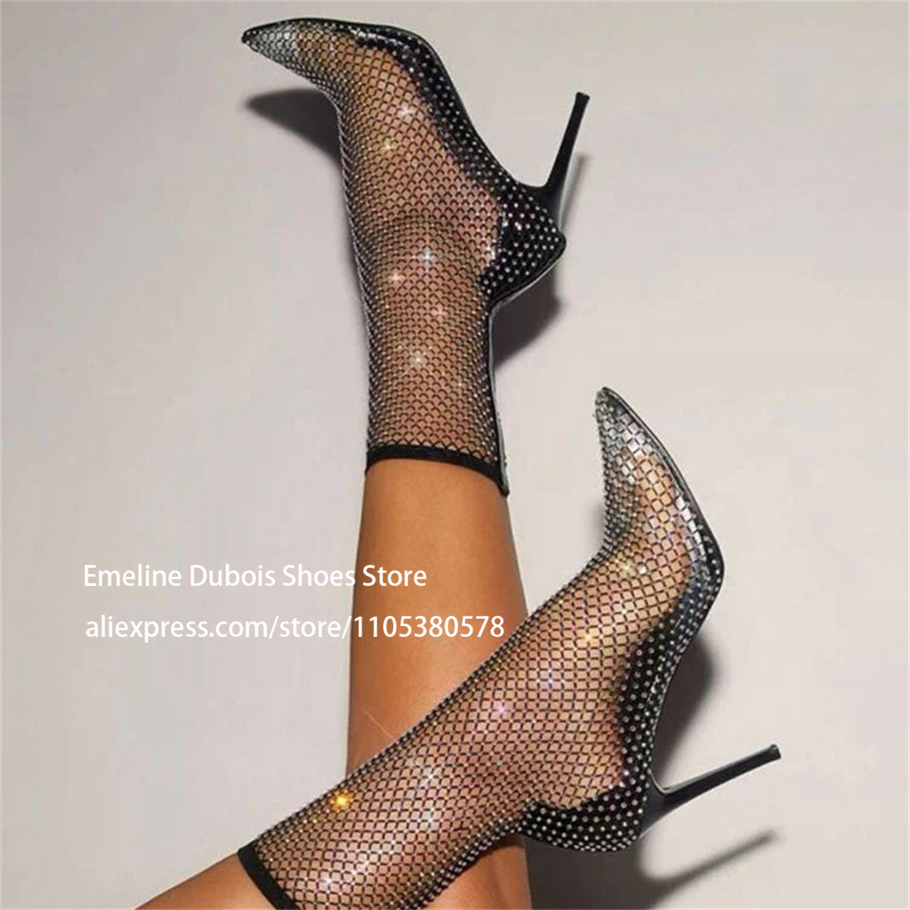 Rhinestones Fishnet Stocking S - Fishnet Stocking Women recensione e prezzo