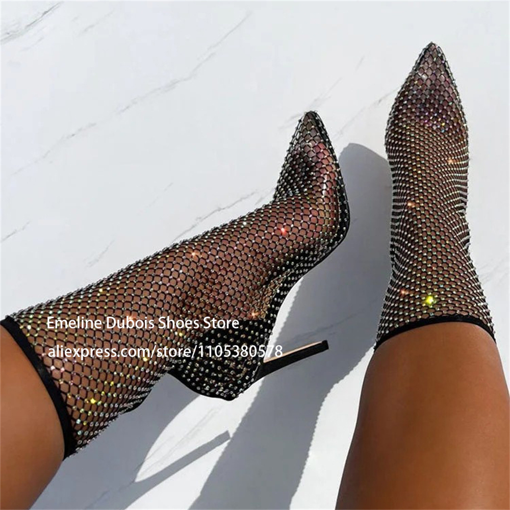 Rhinestones Fishnet Stocking S - Fishnet Stocking Women recensione e prezzo