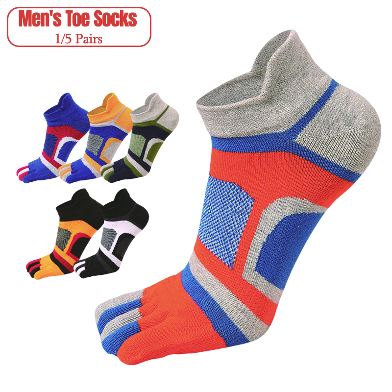 1/5 Pairs  Men’s Five-Toe Athl - Ankle Sock Low Cut recensione e prezzo